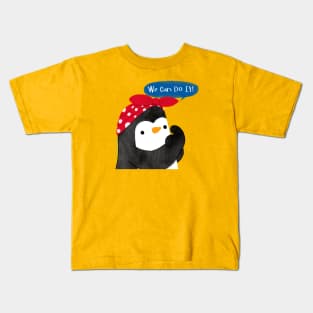 Penguin Girl Power Kids T-Shirt